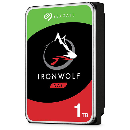 Disque dur interne Seagate IronWolf - 2 x 1 To (2 To) - 64 Mo