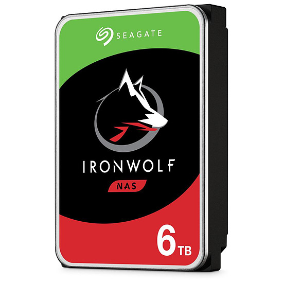 Disque dur interne Seagate IronWolf - 2 x 6 To (12 To) - 256 Mo