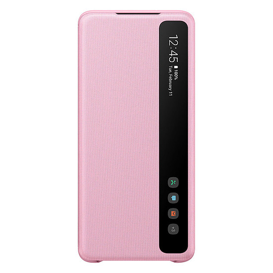 Coque et housse Samsung Clear View Cover Rose Galaxy S20+