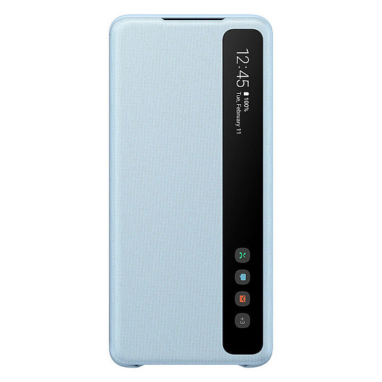 Coque et housse Samsung Clear View Cover Bleu Galaxy S20+