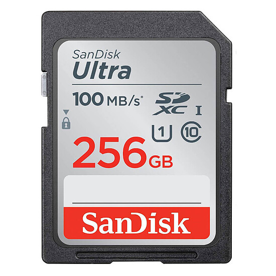 Carte mémoire Sandisk Ultra SDXC 256Go (100Mo/s)