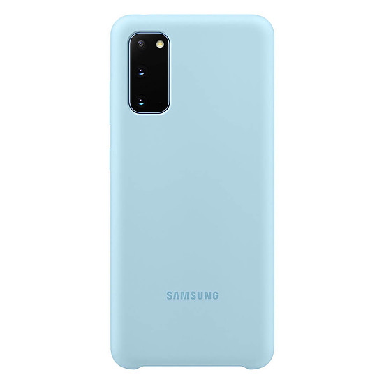 Coque et housse Samsung Coque Silicone Bleu Galaxy S20