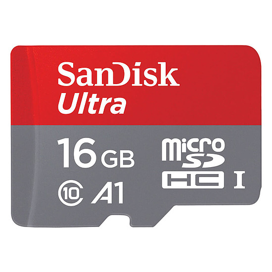 Carte mémoire SanDisk Ultra Android microSDHC pour APN 16 Go + Adaptateur SD
