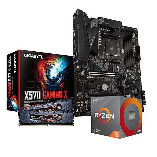 Kit upgrade PC AMD Ryzen 5 3600X - Gigabyte X570 - RAM 16Go 3200MHz