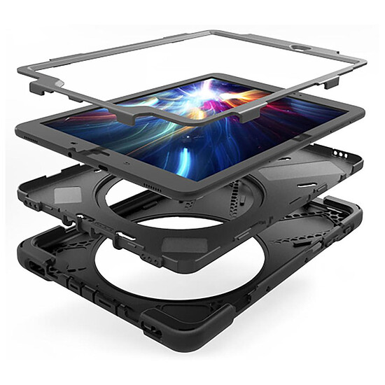Accessoires divers tablette Akashi Coque renforcée (noir) - Apple iPad 10.2 (Gen 8 et 9) - Autre vue