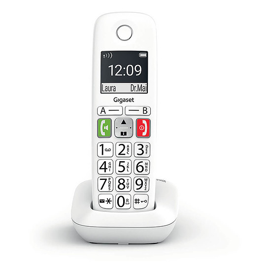 Téléphone fixe sans fil Gigaset E290 Blanc
