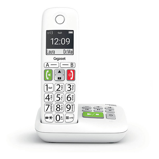 Téléphone fixe sans fil Gigaset E290A Blanc