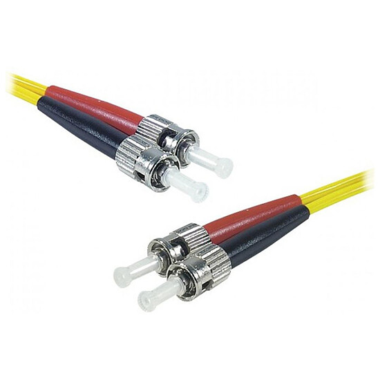 Câble fibre Optique Jarretière optique duplex monomode 2mm OS2 ST-UPC/ST-UPC - 1 m
