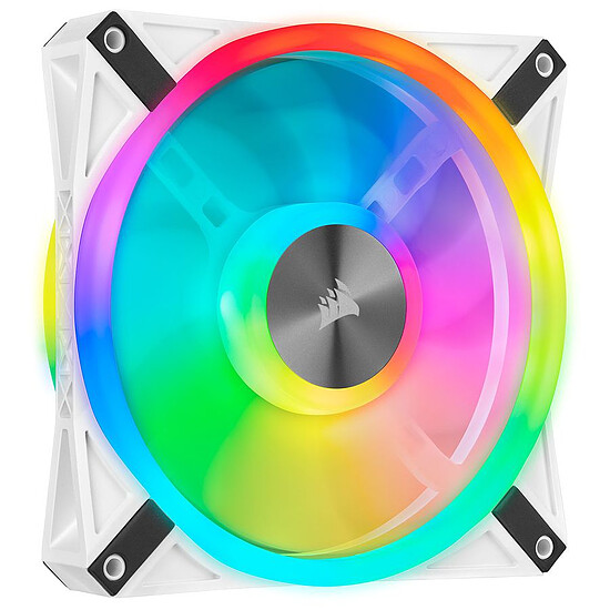 Ventilateur Boîtier Corsair QL120 RGB - Pack de 3 - Blanc - Autre vue