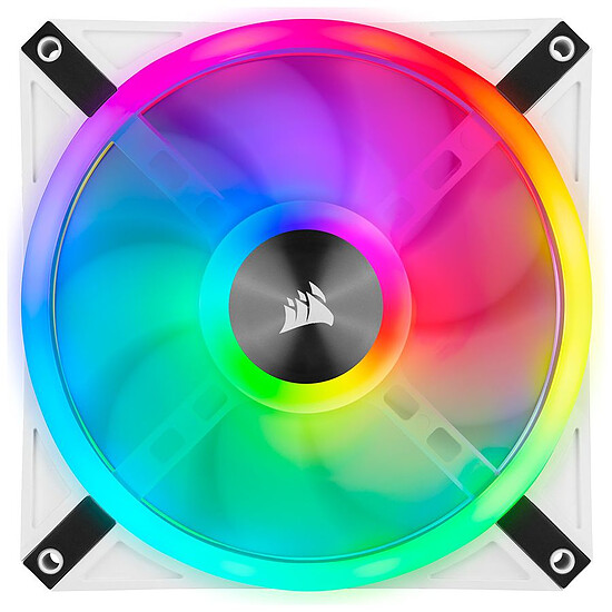 Ventilateur Boîtier Corsair QL120 RGB - Pack de 3 - Blanc - Autre vue
