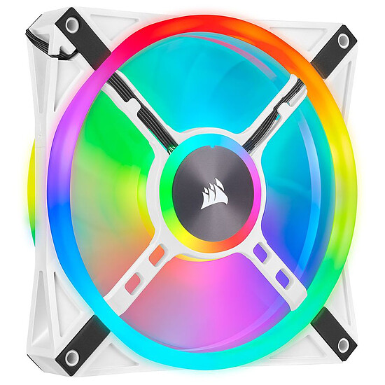 Ventilateur Boîtier Corsair QL120 RGB - Pack de 3 - Blanc - Autre vue