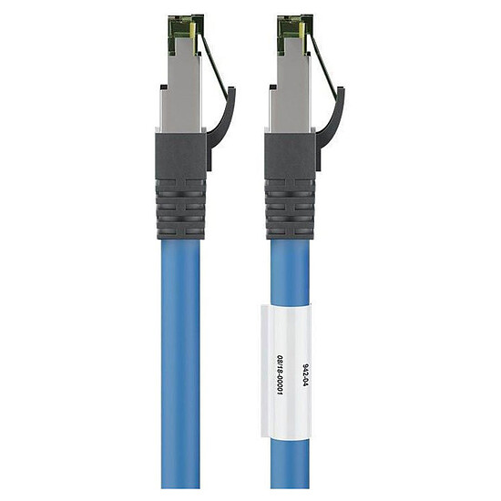 Câble RJ45 Cable RJ45 Cat 8.1 S/FTP (bleu) - 25 m - Autre vue