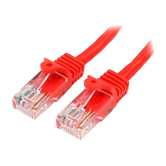 Câble RJ45 Cable RJ45 Cat 5e U/UTP (rouge) - 5 m