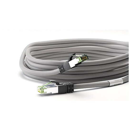 Câble RJ45 Cable RJ45 Cat 8.1 S/FTP (gris) - 25 m - Autre vue