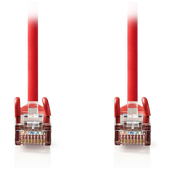Câble RJ45 Cable RJ45 Cat 5e F/UTP (rouge) - 10 m - Autre vue