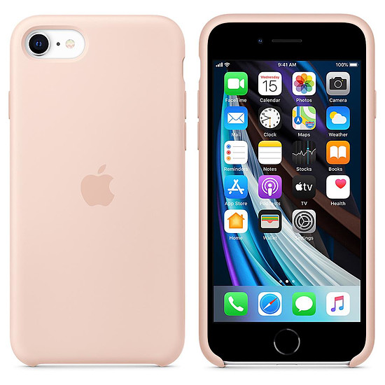 Coque et housse Apple Coque en silicone (Rose) - iPhone SE (2020)