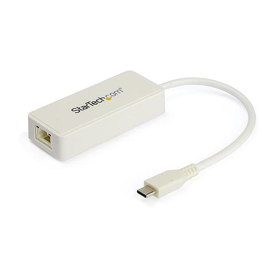 Câble HDMI StarTech.com Adaptateur Ethernet USB-C - Blanc