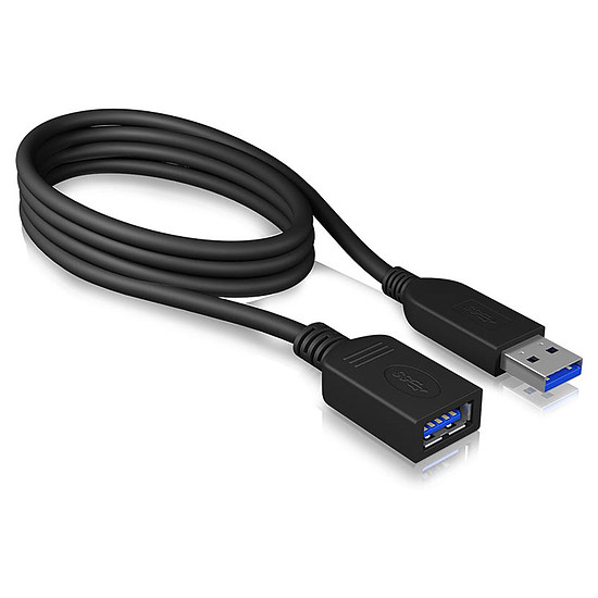 Câble USB Adaptateur USB-A 3.0 mâle vers femelle - 1 m