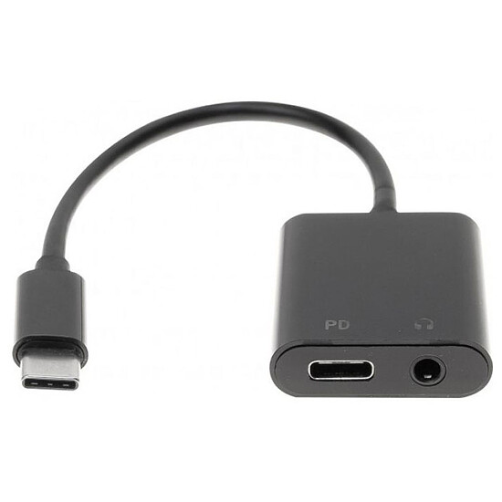 Câble USB Adaptateur USB-C vers USB-C + Jack 3.5 mm - Autre vue