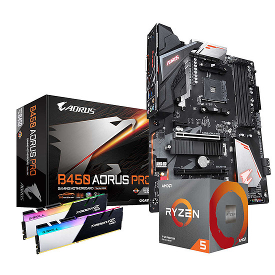 Kit upgrade PC AMD Ryzen 5 3600X - Aorus B450 - RAM 16Go 3600MHz