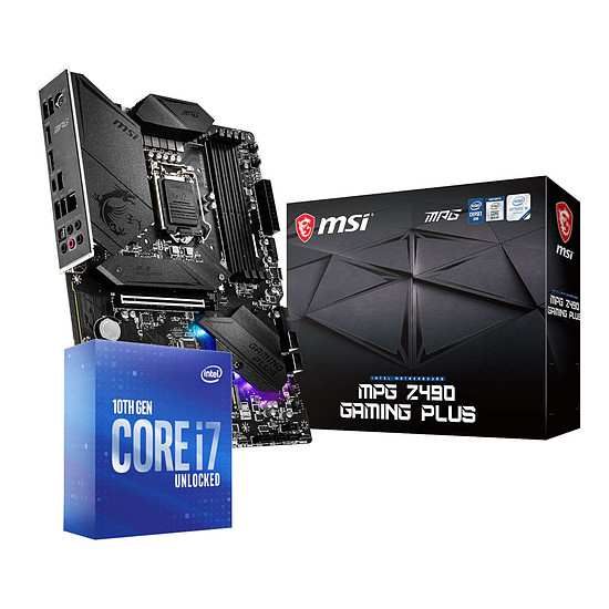 Kit upgrade PC Intel Core i7-10700K + MSI Z490 Gaming Plus