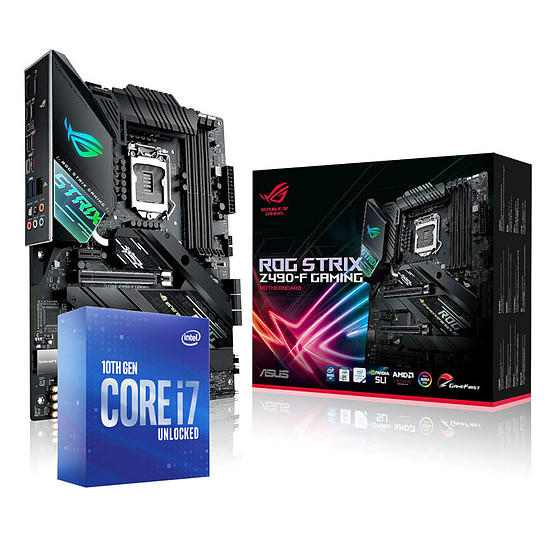 Kit upgrade PC Intel Core i7-10700K + ASUS STRIX Z490-F