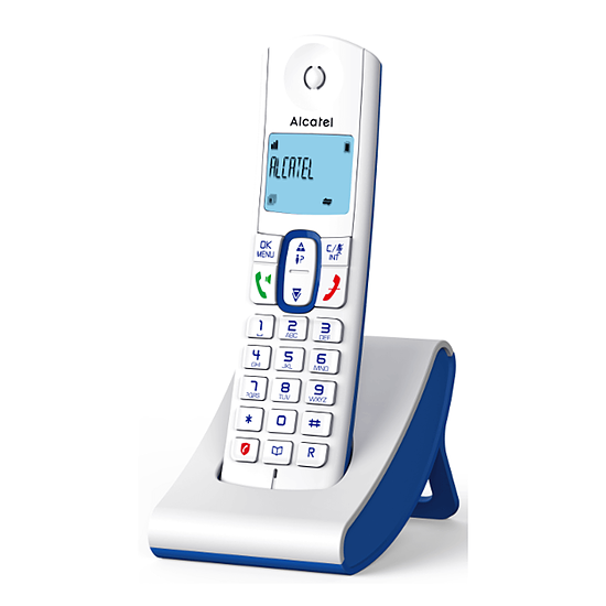 Téléphone fixe sans fil Alcatel F630 Bleu