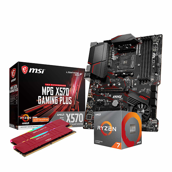 Kit upgrade PC AMD Ryzen 7 3700X - MSI X570 - RAM 16Go 3200MHz