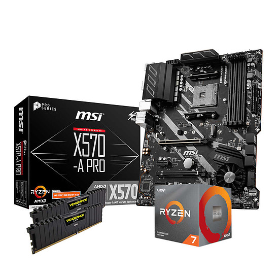 Kit upgrade PC AMD Ryzen 7 3800X - MSI X570 - RAM 32Go 3600Mhz