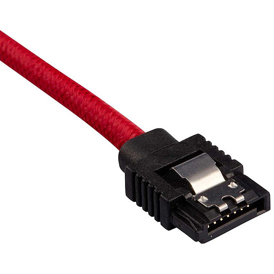 Câble Serial ATA Corsair Câble SATA gainé Premium (rouge) - 60 cm