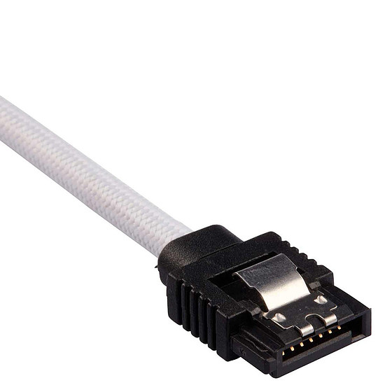 Câble Serial ATA Corsair Câble SATA gainé Premium (blanc) - 60 cm