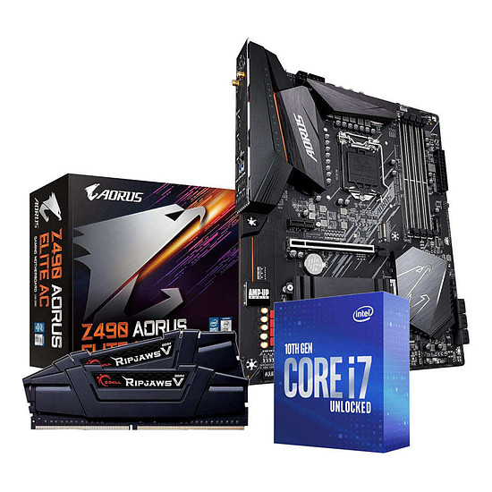 Kit upgrade PC Intel i7 10700K - Aorus Z490 - RAM 16Go 3200Mhz