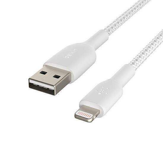 Adaptateurs et câbles Câble USB-A vers Lightning (blanc) - 1 m - Autre vue