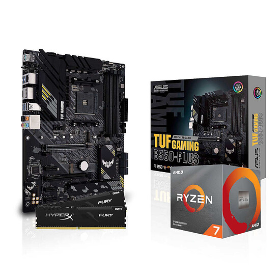 Kit upgrade PC AMD Ryzen 7 3700X - Asus B550 - RAM 16Go 3200MHz
