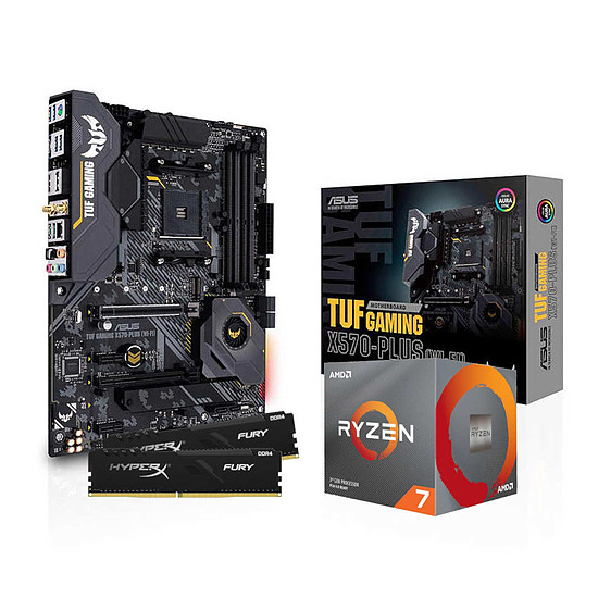 Kit upgrade PC AMD Ryzen 7 3700X - Asus X570 - RAM 16Go 3200MHz