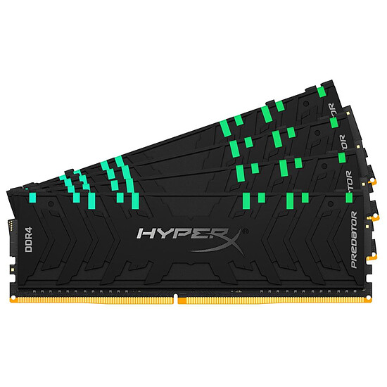 Mémoire HyperX Predator RGB - 4 x 32 Go (128 Go) - DDR4 3000 MHz - CL16