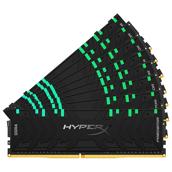 Mémoire HyperX Predator RGB - 8 x 32 Go (256 Go) - DDR4 3200 MHz - CL16