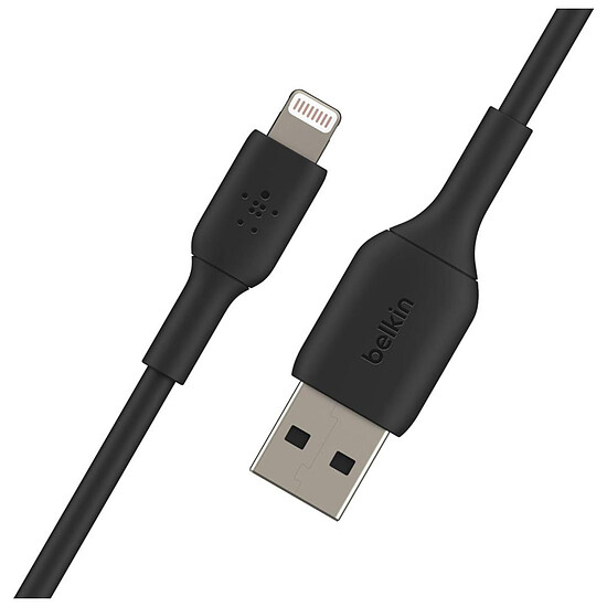 Adaptateurs et câbles Câble USB-A vers Lightning MFI (noir) - 2 m - Autre vue