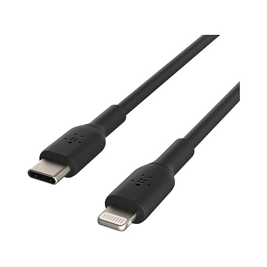 Adaptateurs et câbles Câble USB-C vers Lightning MFI (noir) - 1 m - Autre vue