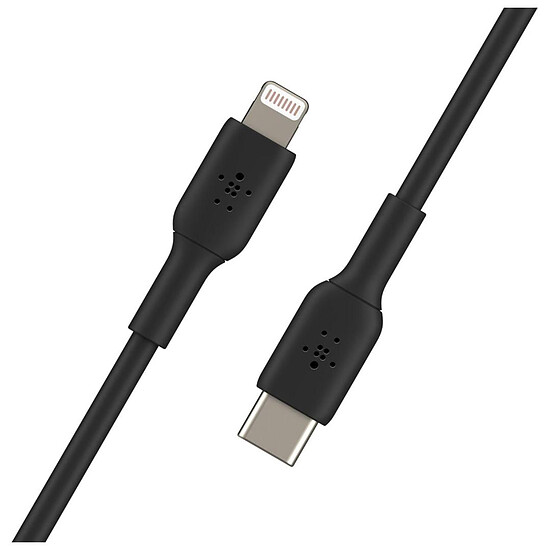 Adaptateurs et câbles Câble USB-C vers Lightning MFI (noir) - 1 m - Autre vue