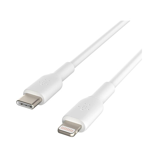 Adaptateurs et câbles Câble USB-C vers Lightning MFI (blanc) - 1 m - Autre vue