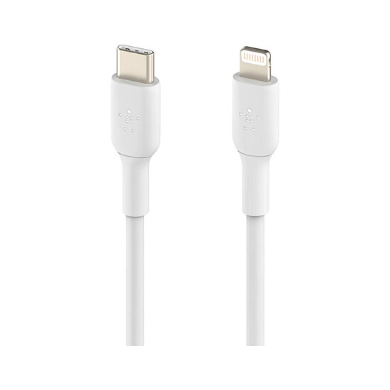 Adaptateurs et câbles Câble USB-C vers Lightning MFI (blanc) - 1 m - Autre vue