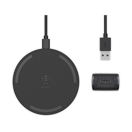 Chargeur Belkin chargeur à induction (noir) - USB A - 10W (avec adaptateur secteur Quick Charge 3.0) - Autre vue