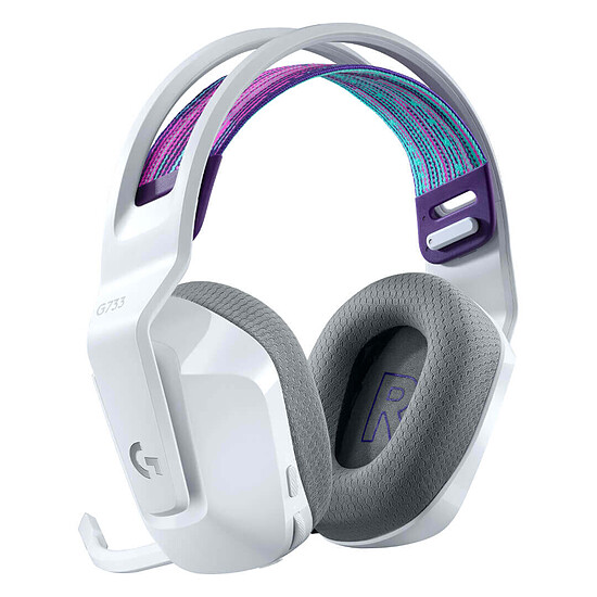 Casque micro Logitech G733 Lightspeed - Blanc - Autre vue