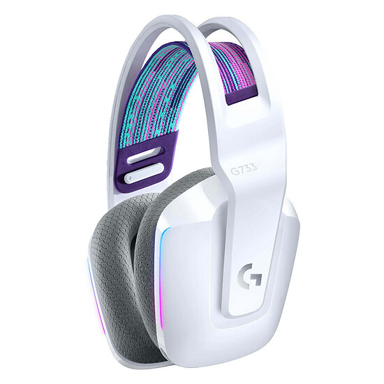 Casque micro Logitech G733 Lightspeed - Blanc - Autre vue