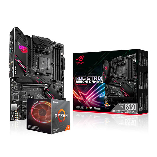 Kit upgrade PC AMD Ryzen 7 3700X - Asus ROG STRIX B550-E GAMING