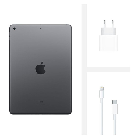 Tablette reconditionnée Apple iPad Wi-Fi 10.2 - 32 Go - Gris sidéral  (8 ème génération) · Reconditionné - Autre vue