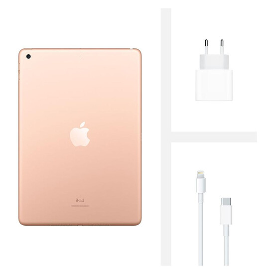 Tablette reconditionnée Apple iPad Wi-Fi 10.2 - 128 Go - Or  (8 ème génération) · Reconditionné - Autre vue