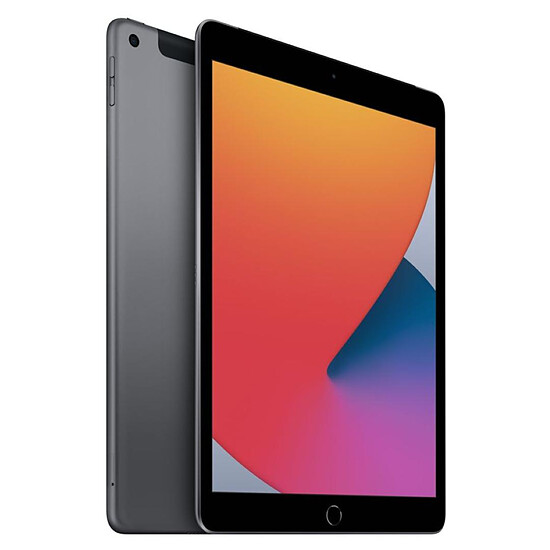 Tablette reconditionnée Apple iPad Wi-Fi + Cellular 10.2 - 32 Go - Gris sidéral (8 ème génération) · Reconditionné - Autre vue