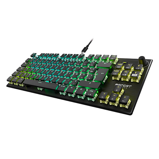 Clavier PC Roccat Vulcan TKL Pro - Roccat Titan Linear Optical - Noir - Autre vue